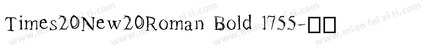 Times20New20Roman Bold 1755字体转换